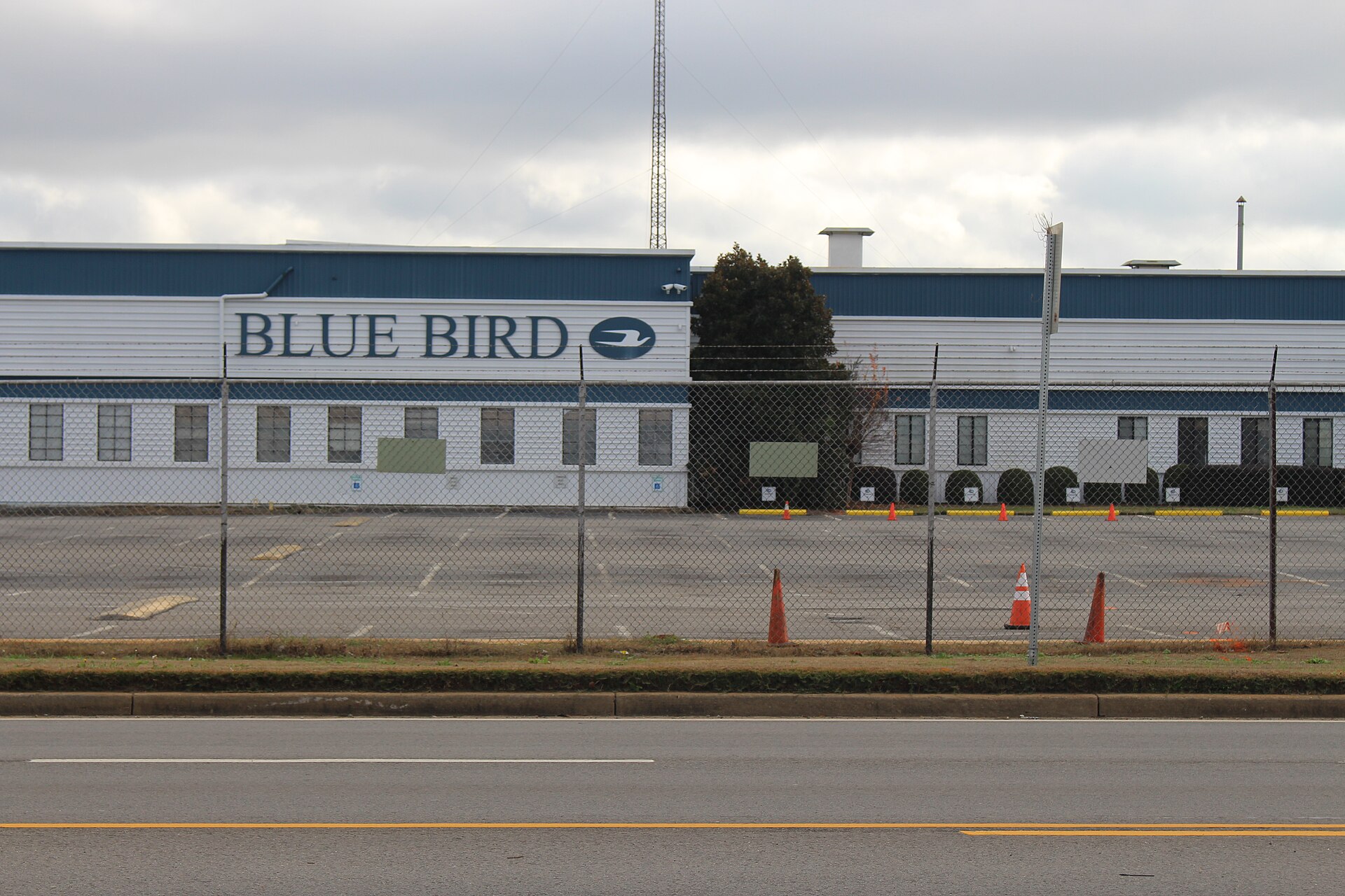 Blue Bird Building closeup, Fort Valley