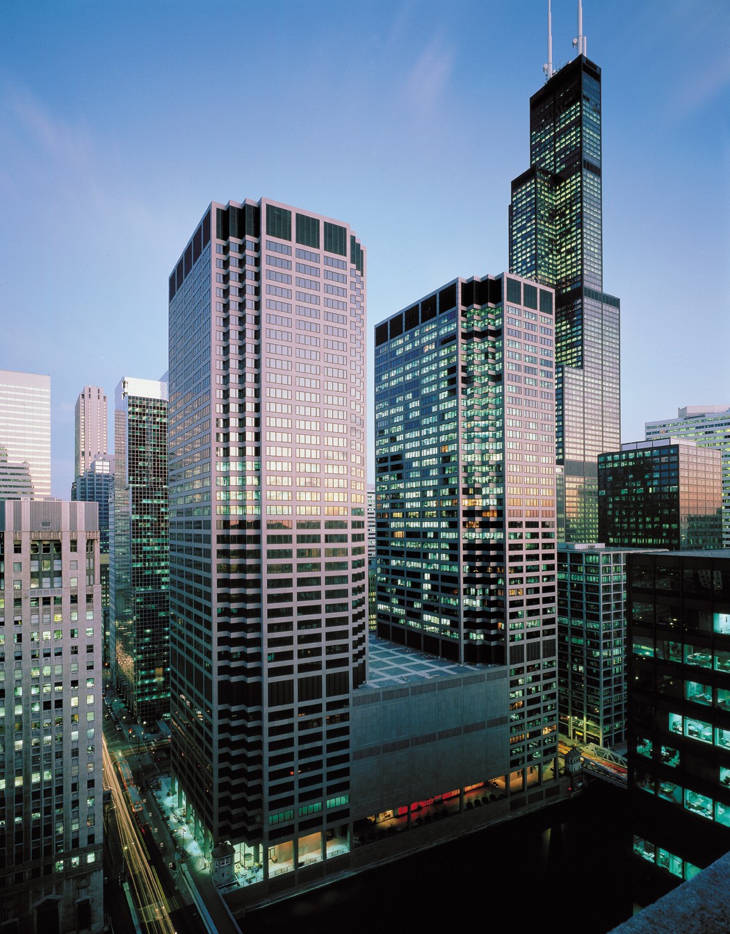 Cme building aerial view