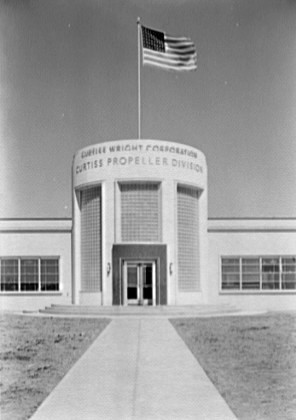 Curtiss-Wright entrance Cladwell NJ 1941