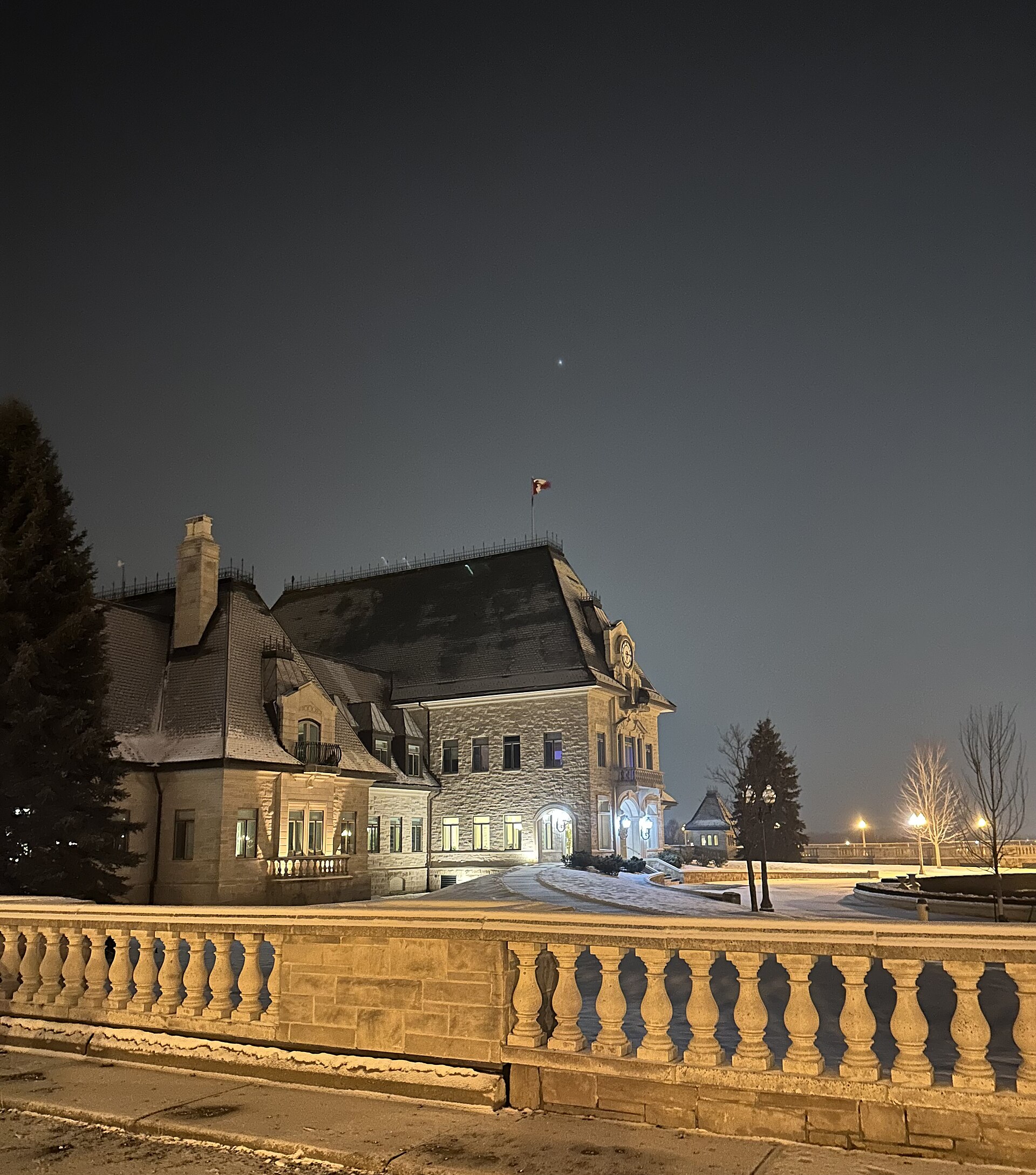 Magna International Headquarters Aurora Ontario Night