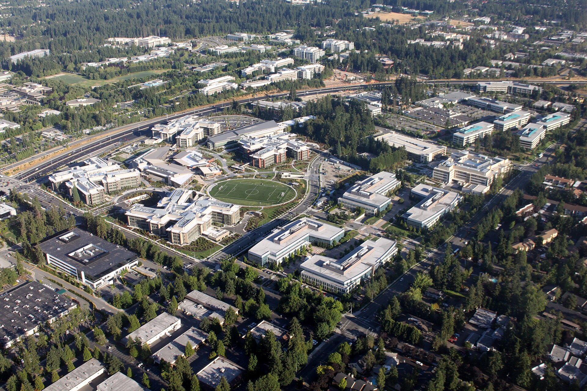 Aerial Microsoft West Campus August 2009