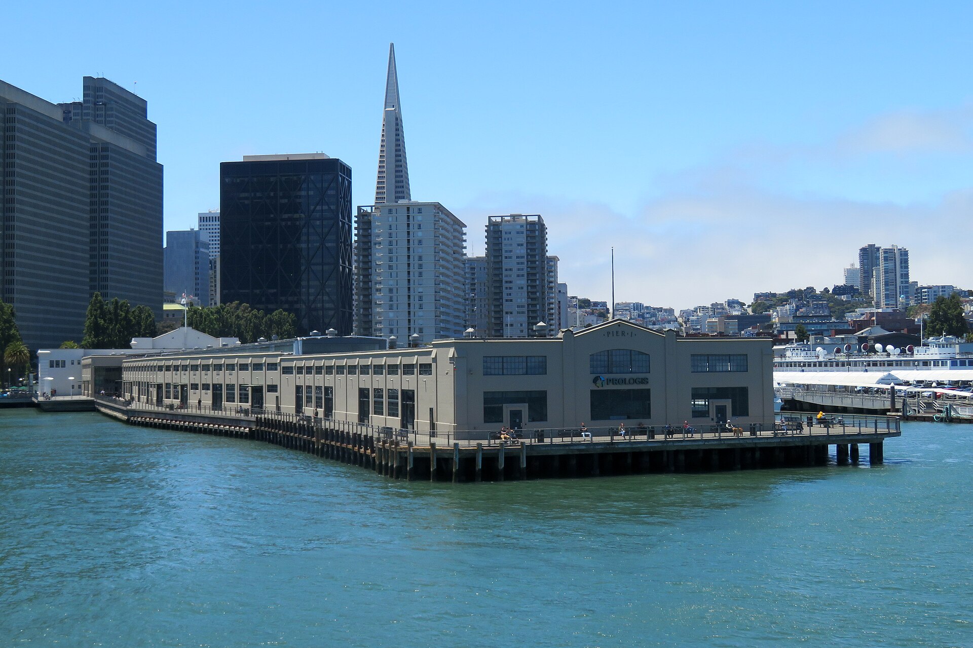 Pier 1 from the water, June 2019