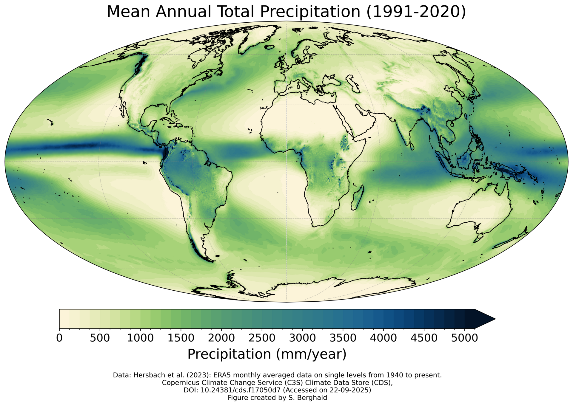ERA5 global precipitation sum