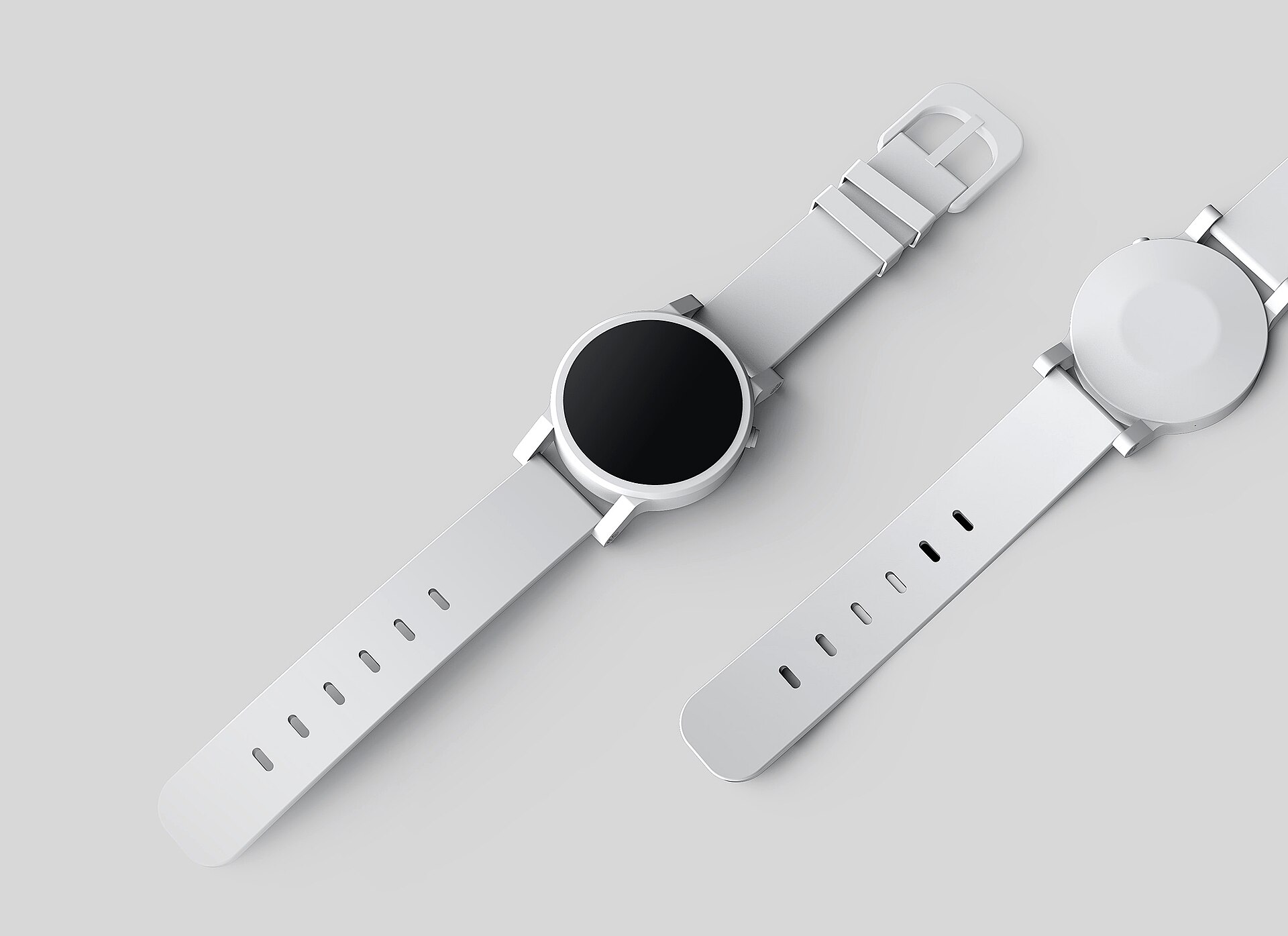 Android white watch