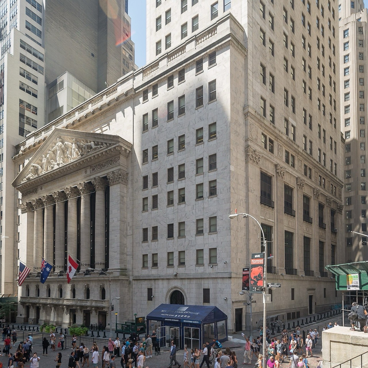 ニューヨーク証券取引所(NYSE)の建物