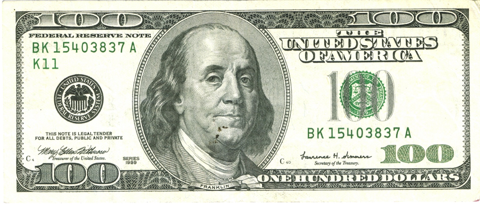 100ドル紙幣